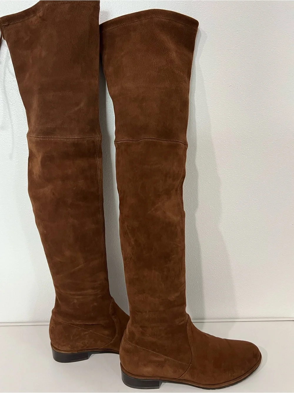 Stuart Weitzman Lowland Over-the-Knee Boots – Walnut Suede – Women’s Size 9